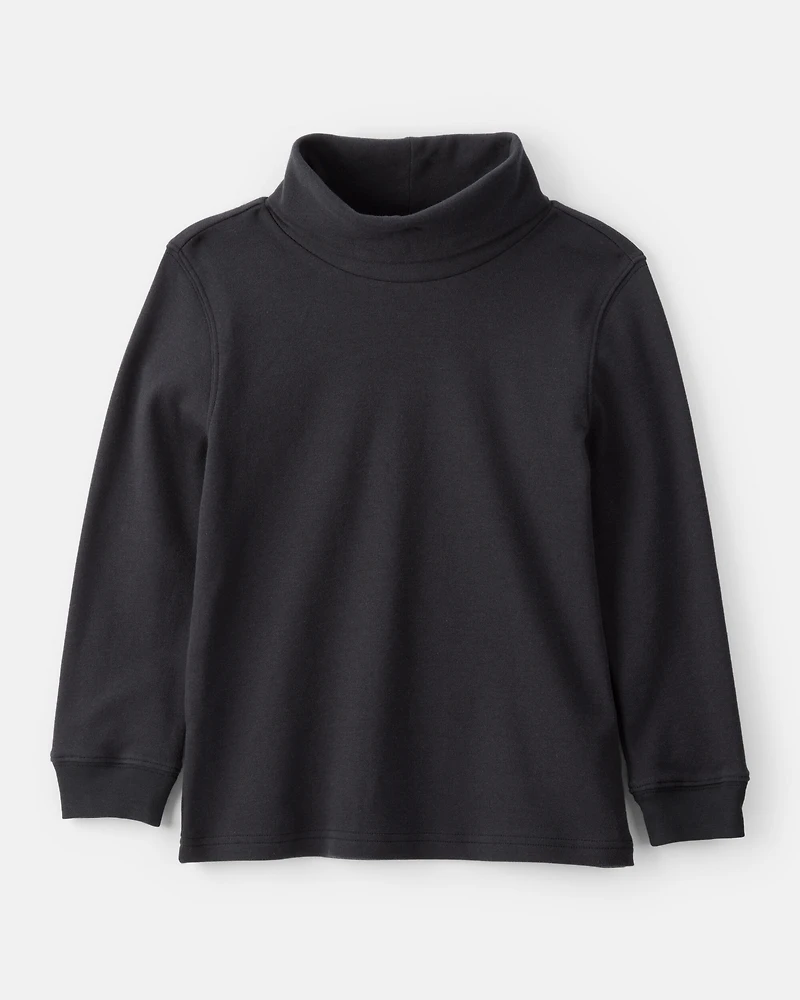 Boys Long-Sleeve Turtleneck - Black