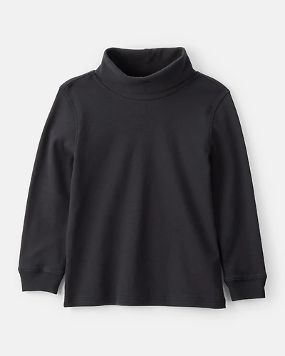 Boys Long-Sleeve Turtleneck - Black