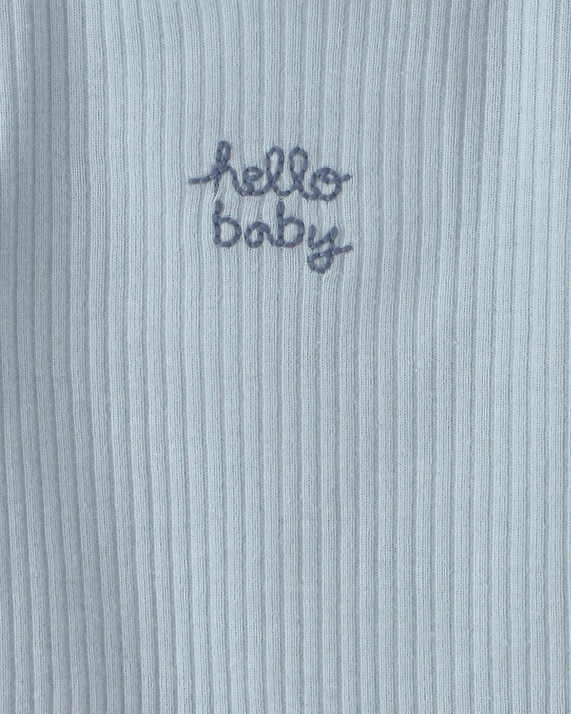 Baby Boy 7-Piece Bodysuits & Pants Set - Blue/Ivory