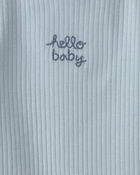 Baby Boy 7-Piece Bodysuits & Pants Set - Blue/Ivory
