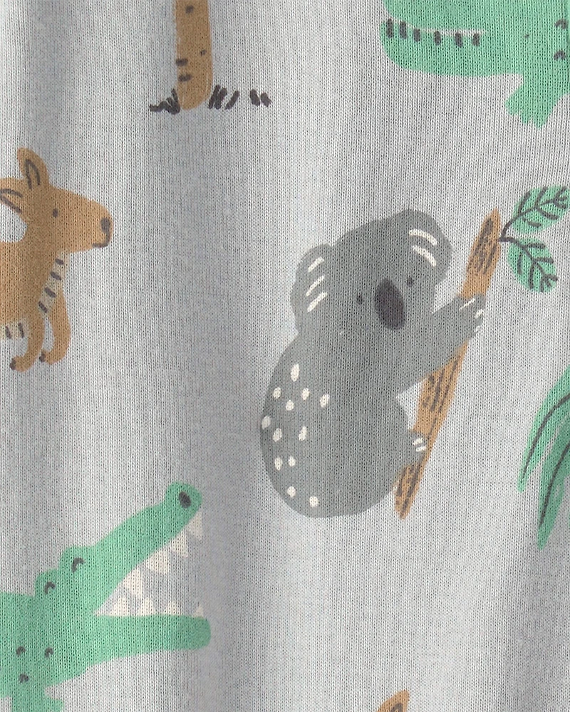 Baby Organic Cotton Sleep & Play Pajama in Aussie Friends