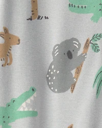 Baby Organic Cotton Sleep & Play Pajama in Aussie Friends