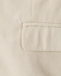 Toddler Linen Blazer Made With Organic Cotton - Khaki