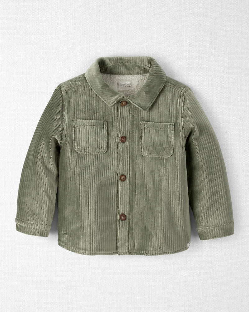 Toddler Boy Recycled Sherpa Velvety Corduroy Jacket