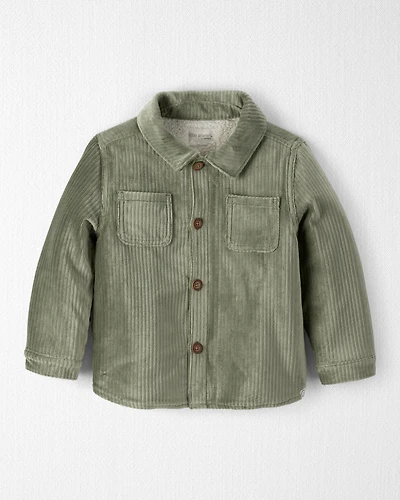 Toddler Boy Recycled Sherpa Velvety Corduroy Jacket