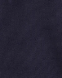Toddler Boy Uniform Piqué Long-Sleeve Polo Shirt - Navy