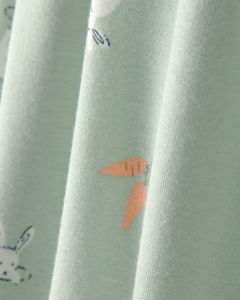 Baby Girl 2-Pack Easter Bunny PurelySoft Headwraps - Green/Ivory