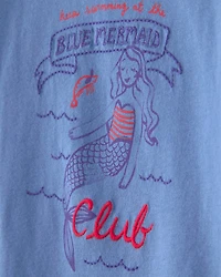 Baby Girl Mermaid Top - Blue