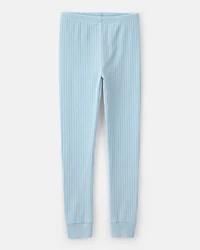 Boys Rib Snug Fit 2-Piece Pajama Set - Blue