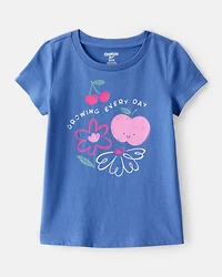 Toddler Girl Growing Every Day Short-Sleeve Graphic Tee - Blue