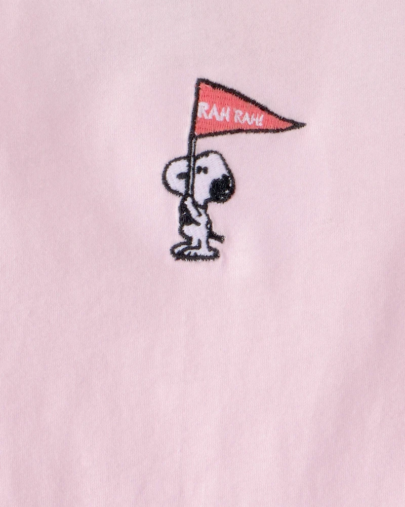 Girls Peanuts Snoopy Long-Sleeve Top - Pink