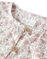 Baby Girl Organic Cotton Dress in Prairie Blossom Print