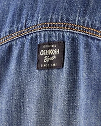 Baby Boy Denim Long-Sleeve Jumpsuit - Blue