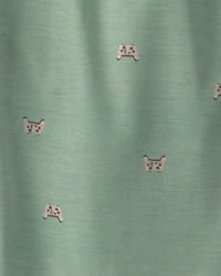 Boys 2-Pack Gaming Pajama Shorts - Green/Grey