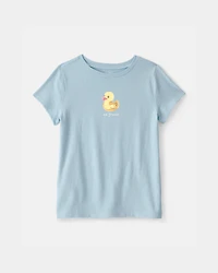 Girls Duck Graphic Tee - Blue