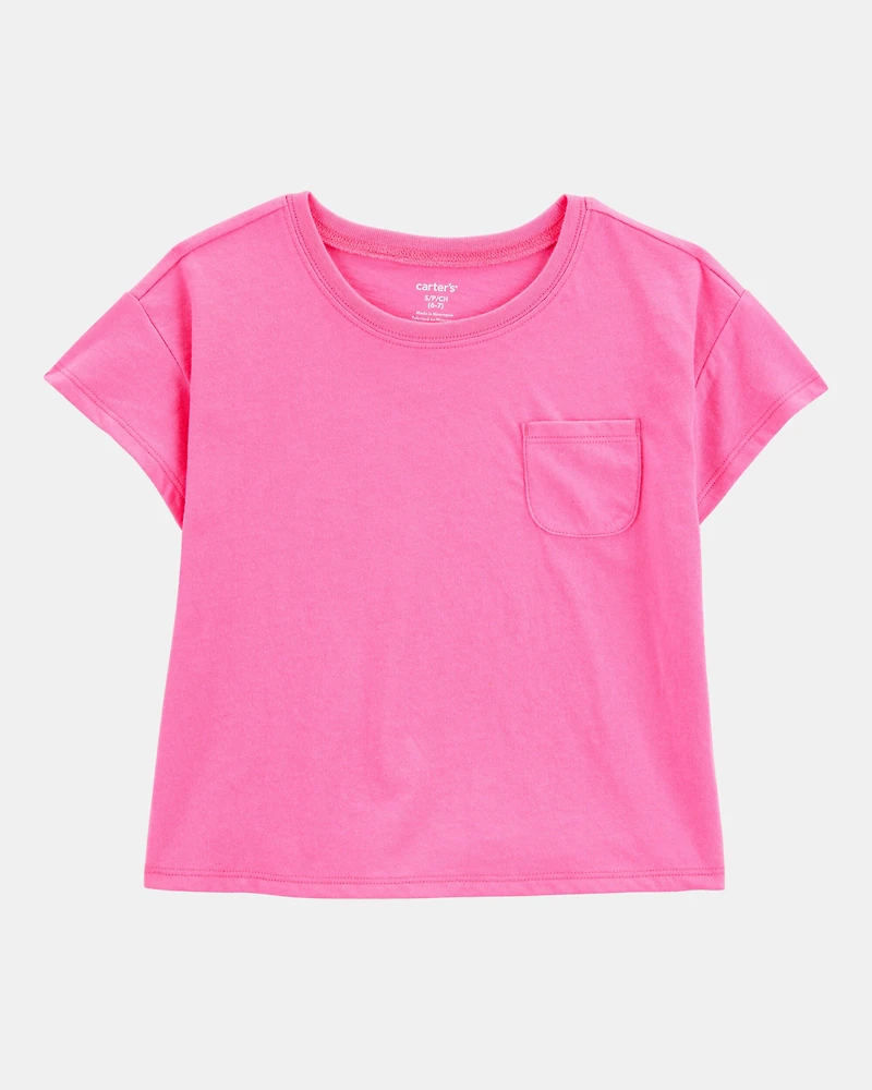 Kid Solid Short-Sleeve Fashion Top
