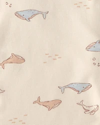 Baby 4-Pack Whale Burp Cloths