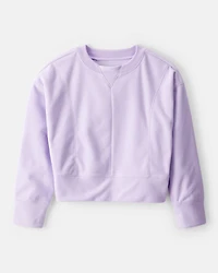Girls Active Pullover Sweatshirt - Purple