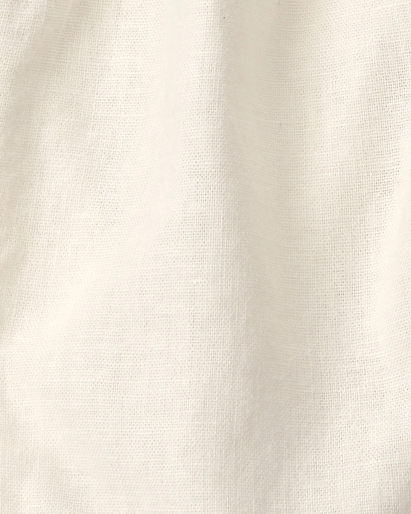 Baby Linen Pants - Cream