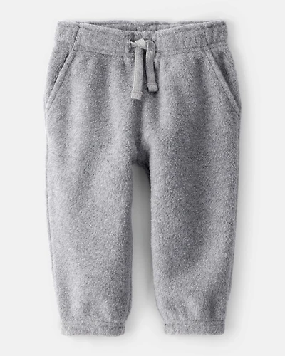 Baby Boy Fleece Joggers - Grey