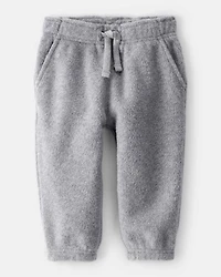 Baby Boy Fleece Joggers - Grey