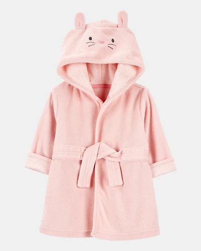 Baby Bunny Hooded Terry Robe - Pink