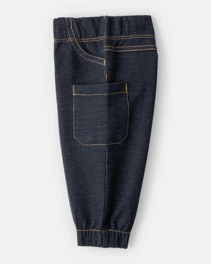 Baby Boy 3-Piece Fair Isle Sherpa Vest Outfit Set - Khaki