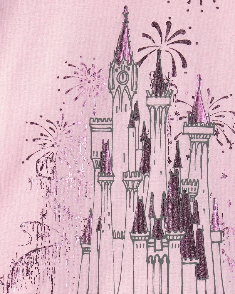 Girls Toddler Girl Disney© Castle Graphic Tee - Pink
