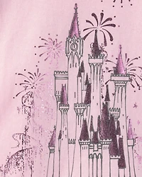 Girls Toddler Girl Disney© Castle Graphic Tee - Pink