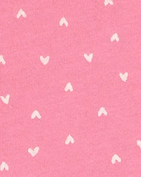 Toddler Girl Hearts Peplum Short-Sleeve Tee - Pink