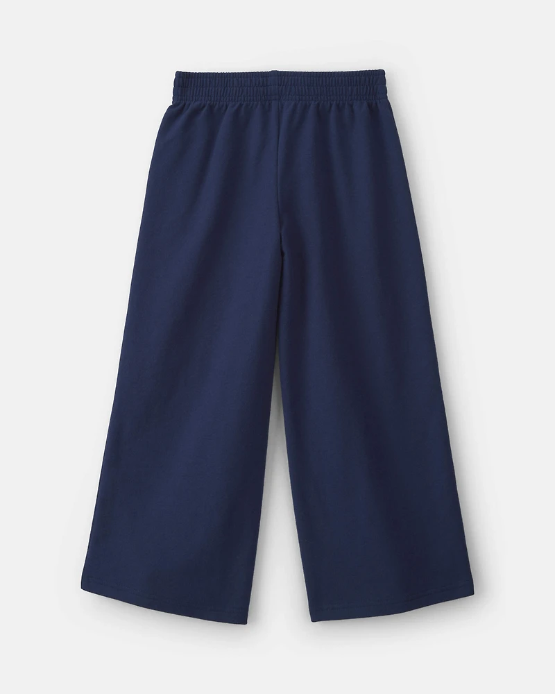 Girls ©Marvel Spiderman French Terry Wide-Leg Pants - Blue