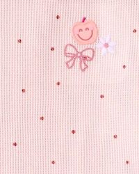 Toddler Girl 2-Piece Polka Dot Top & Cargo Joggers Set - Pink