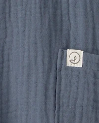 Baby Organic Cotton Gauze Overalls
