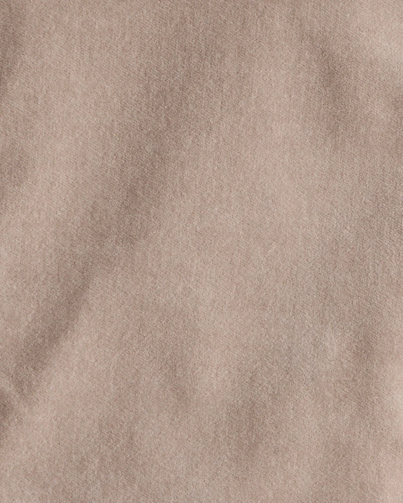 Baby Girl Velvet Flare Pants - Brown