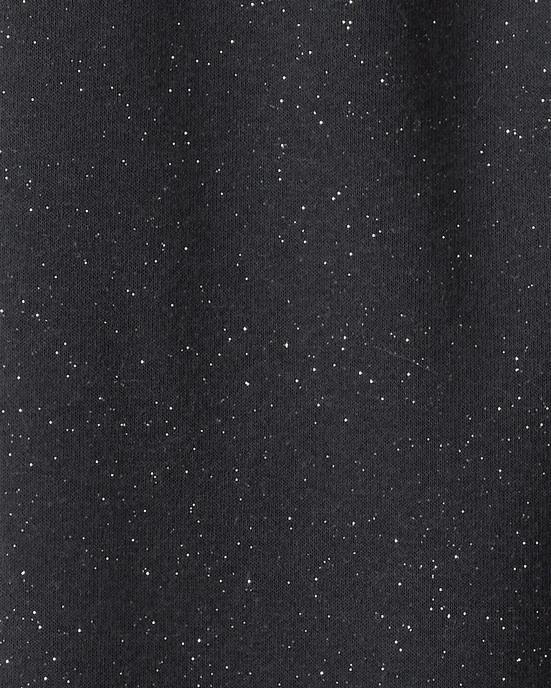 Girls Wicked Elphaba Sparkle Joggers - Black