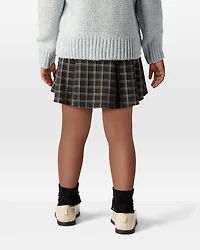 Toddler Girl Plaid Skirt - Grey