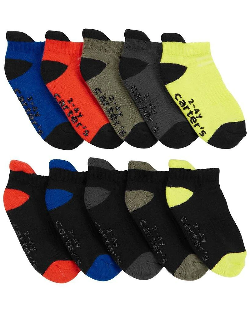 Toddler Boy 10-Pack No Show Socks