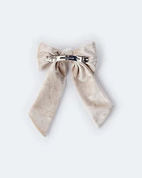 Toddler Girl Sparkle Hair Bow - Gold