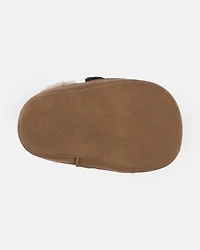 Baby Boy Sherpa Boots - Black/Brown