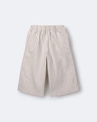 Toddler Girl Sailor Pant in Stripes - Cream/Grey