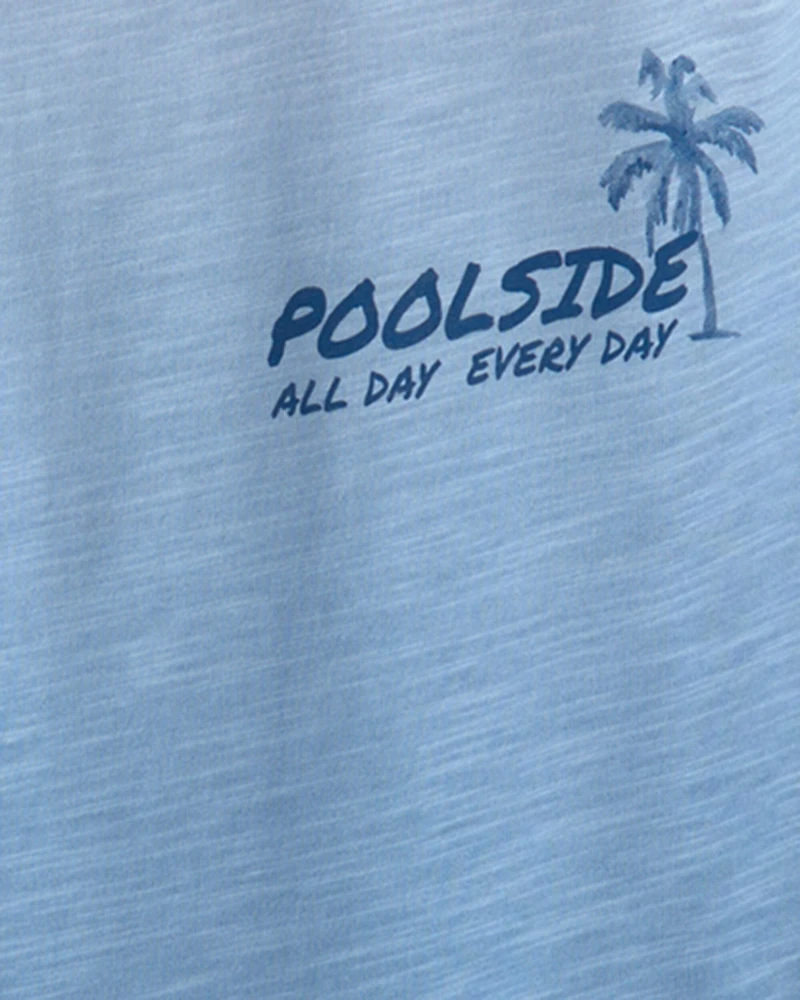 Boys 'Poolside' Ombre Graphic Tee  - Blue