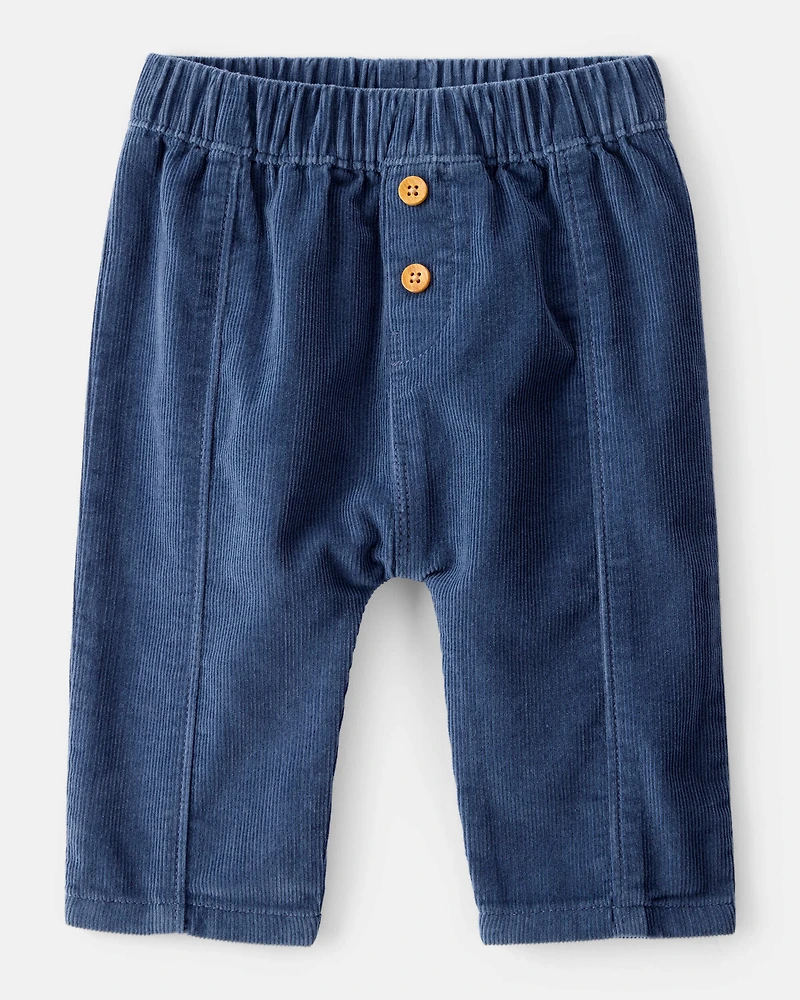 Baby Boy Corduroy Fashion Pants - Blue