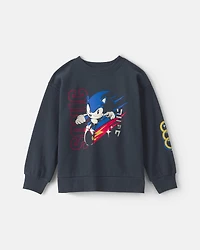 Boys Sonic The Hedgehog™ Pullover Sweatshirt - Navy Blue