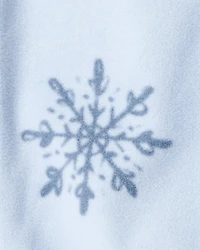 Baby Girl Snowflake Cozy Jogger Pant - Blue