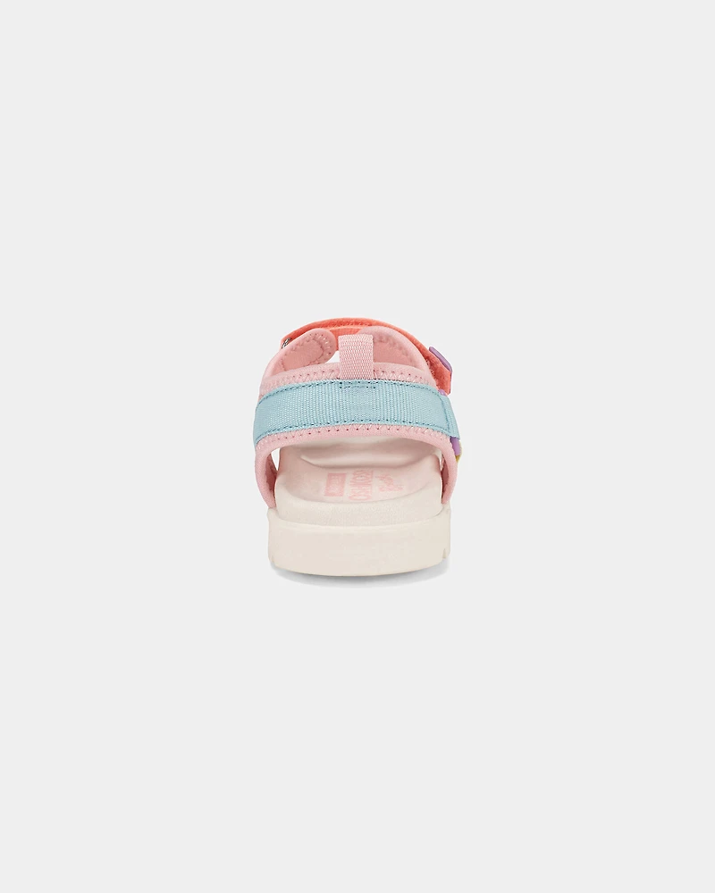 Toddler Girl Colorblock Sandals - Pink