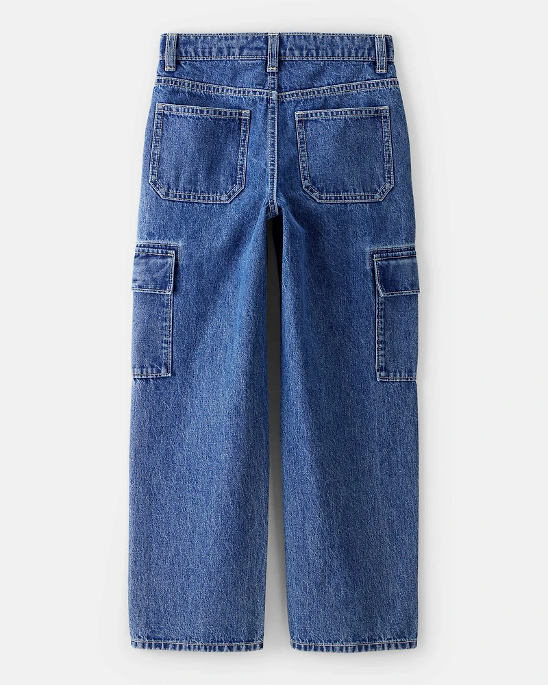 Boys Cargo Jeans - Blue