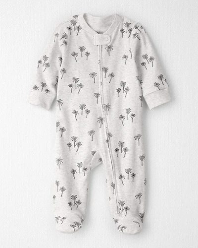 Baby Organic Cotton Sleep & Play Pajamas in Palm Trees