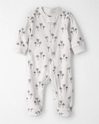 Baby Organic Cotton Sleep & Play Pajamas in Palm Trees