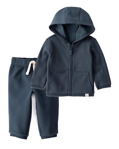 Baby Boy 2-Piece DayDream Fleece Varsity Sweatshirt Set - Navy