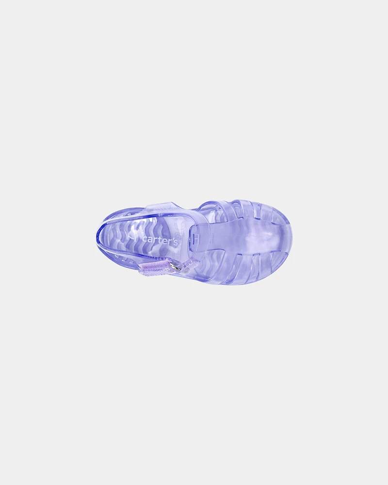 Toddler Girl Clear Sandals - Purple